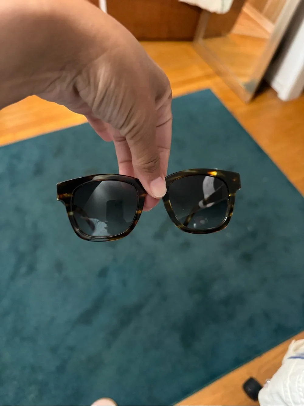 Saint Laurent Brown Tortoiseshell Designer Eyewear